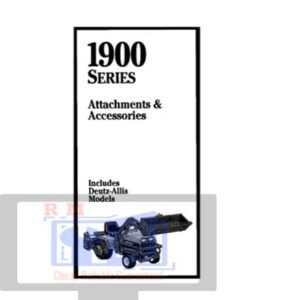 Agco Allis 1900 Series Parts Manual cover featuring a detailed illustration of tractor parts and components