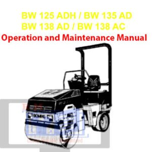 Detailed manual for Bomag BW125AD to BW138AD, covering operation procedures and maintenance tips for optimal performance