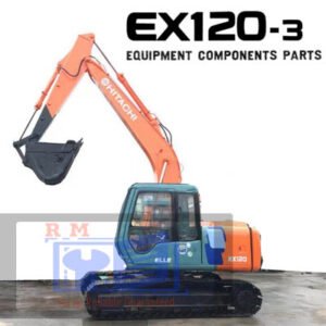 Hitachi EX120-3 Excavator Parts Manual, displaying comprehensive parts diagrams and maintenance guidelines