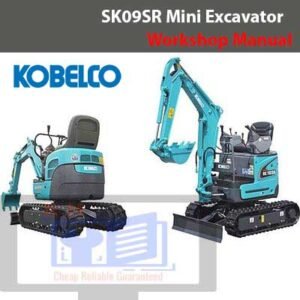 Workshop manual for Kobelco SK09SR Mini Excavator, showcasing technical details and operational guidelines
