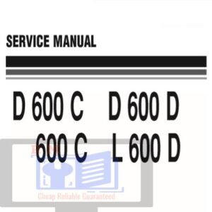 Overview of the hydraulic system for Komatsu Bulldozer D600C, D600D, 600C, and L600D, including essential components