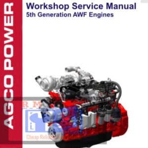 Agco Sisu Power Tier4 5th Gen AWF Engine Service Repair Manual cover featuring technical illustrations and detailed instructions