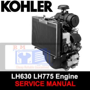 Kohler LH630 and LH775 engine service manual cover, featuring detailed maintenance and repair instructions