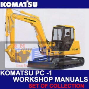 All-inclusive workshop manuals collection for the Komatsu Excavator PC-1, providing essential maintenance guidelines