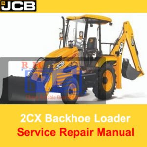 Service Repair Manual for JCB 2CX Backhoe Loader, showcasing detailed diagrams and maintenance instructions