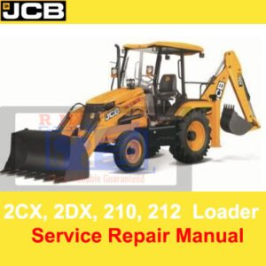 Service Repair Manual for JCB 520 TO 540 Loadall Range, with images of machinery and repair procedures