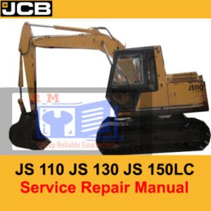 Comprehensive service manual for JCB JS110, JS130, and JS150LC excavators, covering repair and maintenance guidelines