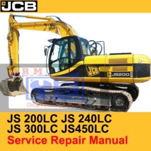 Comprehensive service manual for JCB JS200LC, JS240LC, JS300LC, and JS450LC excavators