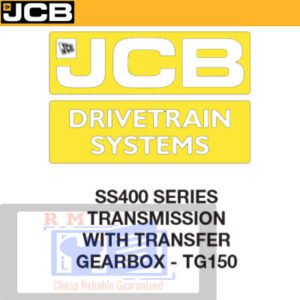 JCB SS400 Drivetrain System Service Repair Manual cover featuring technical illustrations and detailed service instructions