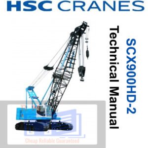 Hitachi Sumitomo SCX900HD-2 crane technical manual cover, showcasing essential information for safe and efficient operation