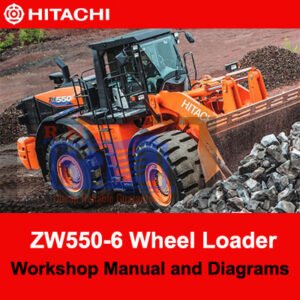 Hitachi ZW550-6 Wheel Loader workshop manual with detailed diagrams for repair and maintenance guidance