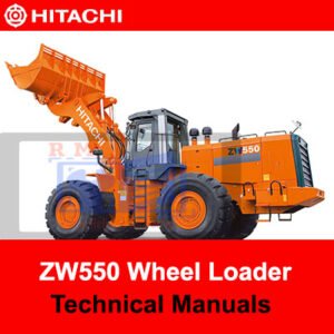 Hitachi ZW550 Wheel Loader technical manuals, providing essential information for operation and maintenance
