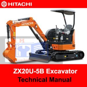Hitachi ZX20U-5B Excavator technical manual, showcasing essential operational and maintenance information