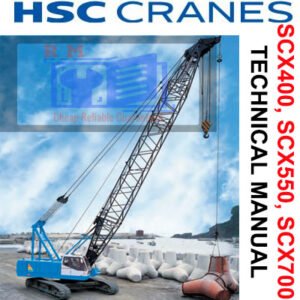 Manual for Hitachi Sumitomo SCX400, SCX550, SCX700 crawler cranes, detailing technical specifications and operational procedures