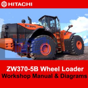 Hitachi ZW370-5B Wheel Loader workshop manual with detailed diagrams, essential for maintenance and troubleshooting