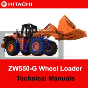 Hitachi ZW550-G Wheel Loader technical manuals, providing essential information on operation and maintenance