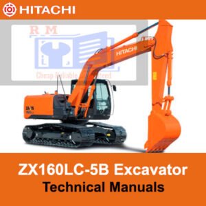 Comprehensive technical manuals for the Hitachi ZX160LC-5B excavator, including specifications and usage instructions