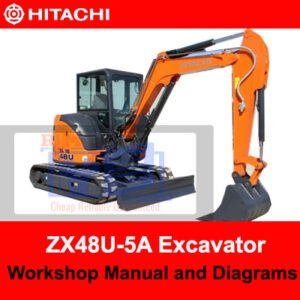 Hitachi ZX48U-5A Excavator workshop manual with detailed diagrams for repair and maintenance procedures