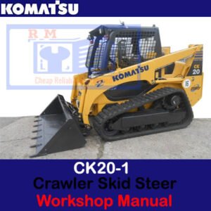 Workshop manual for the Komatsu CK20-1 Skid Steer Loader, displaying essential repair and operation information