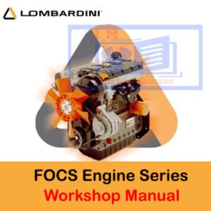 Lombardini FOCS Engine Series Workshop Manual with images of engine components and repair instructions