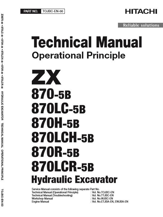 Hitachi ZX870-5B Series Technical Manuals - Image 3