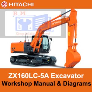 Hitachi ZX160LC-5A Excavator workshop manual with detailed diagrams for repair and maintenance procedures