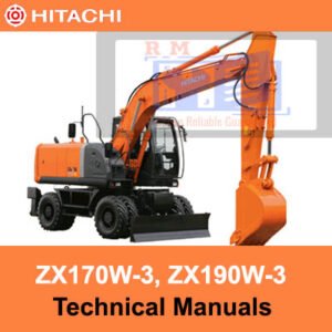 Hitachi ZX170W-3 and ZX190W-3 technical manuals, providing essential information for operation and maintenance