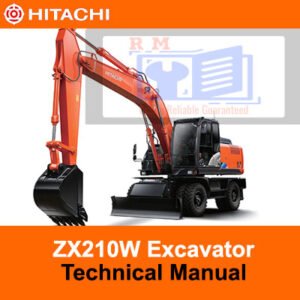 Hitachi ZX210W Wheel Excavator technical manual, showcasing essential information for operation and maintenance