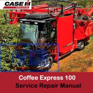 Case IH Tractor Coffee Express 100 Service Repair Manual with a graphic of a tractor and repair instructions