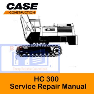 HC 300 Service Repair Manual cover featuring technical illustrations and detailed instructions for maintenance and repairs