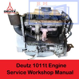 Deutz 1011t Engine Service Workshop Manual with images of engine parts and step-by-step repair procedures