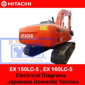 Hitachi EX200-5 excavator electrical diagram, featuring detailed connections and wiring for effective maintenance and repair