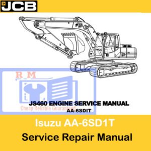 JCB JS460 Excavator Engine service manual for Isuzu AA-6SD1T, detailing repair and maintenance procedures