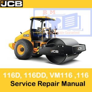 Comprehensive service manual for JCB 116, 116D, 116DD, and VM116 road rollers