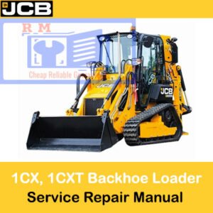 Service Repair Manual for JCB 1CX and 1CXT Backhoe Loaders, detailing maintenance procedures and specifications