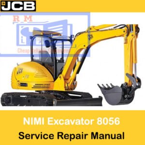 Service Repair Manual for JCB 8056 Mini Crawler Excavator, highlighting the model and technical guidance