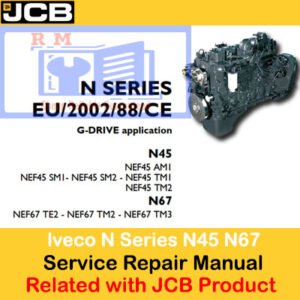 Service repair manual for JCB Mobile Platform, covering Iveco N Series Engines N45 and N67 with detailed instructions