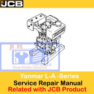 JCB Engines Yanmar L-A Series Service Repair Manual, displaying essential repair guidelines and engine schematics