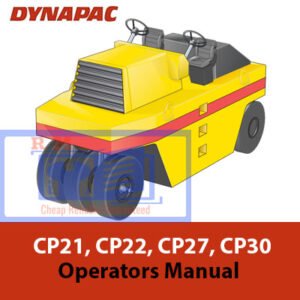 Operators manual for Dynapac CP21, CP22, CP27, and CP30, including detailed operational and maintenance procedures