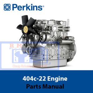 Perkins 404c-22 engine parts manual cover featuring detailed diagrams and part specifications for maintenance and repair