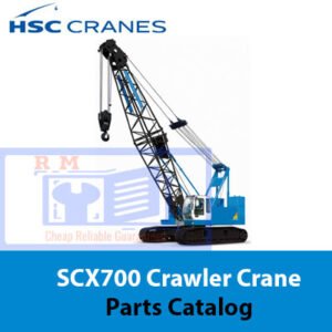 Hitachi Sumitomo SCX700 Crane Parts Catalog displaying various crane components and their specifications for reference