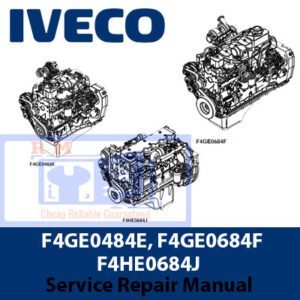 Comprehensive service manual for Iveco F4GE0484E, F4GE0684F, and F4HE0684J engines, covering repair and maintenance
