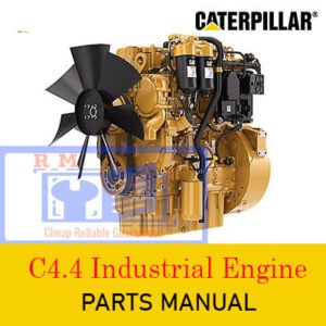 Caterpillar C4.4 Industrial Engine Parts Manual, displaying illustrations and descriptions of engine components