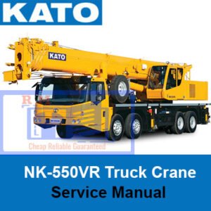 Cover of the Kato kn550vr crane Loader Workshop Repair Manual, showcasing essential repair instructions and diagrams