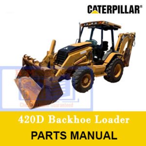Parts manual for Caterpillar 420D Backhoe Loader, showcasing diagrams and specifications for efficient repairs and maintenance
