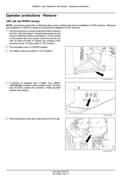 New Holland W130C, New Holland W170C Wheel Loader Service Manual - Image 5