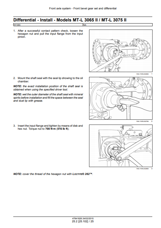New Holland W130C, New Holland W170C Wheel Loader Service Manual - Image 6