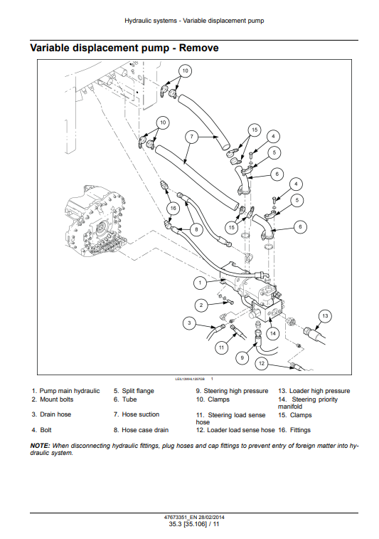 New Holland W190C, New Holland W230C Wheel Loader Service Manual - Image 6