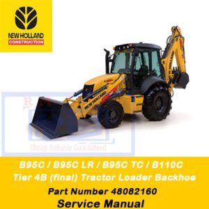 New Holland loader service manual for B95C, B95CLR, B95CTC, B110C, focusing on the electrical system