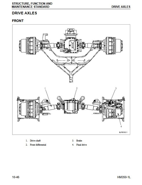 Komatsu HM350-1 USA Dump Truck Workshop Manual - Image 4